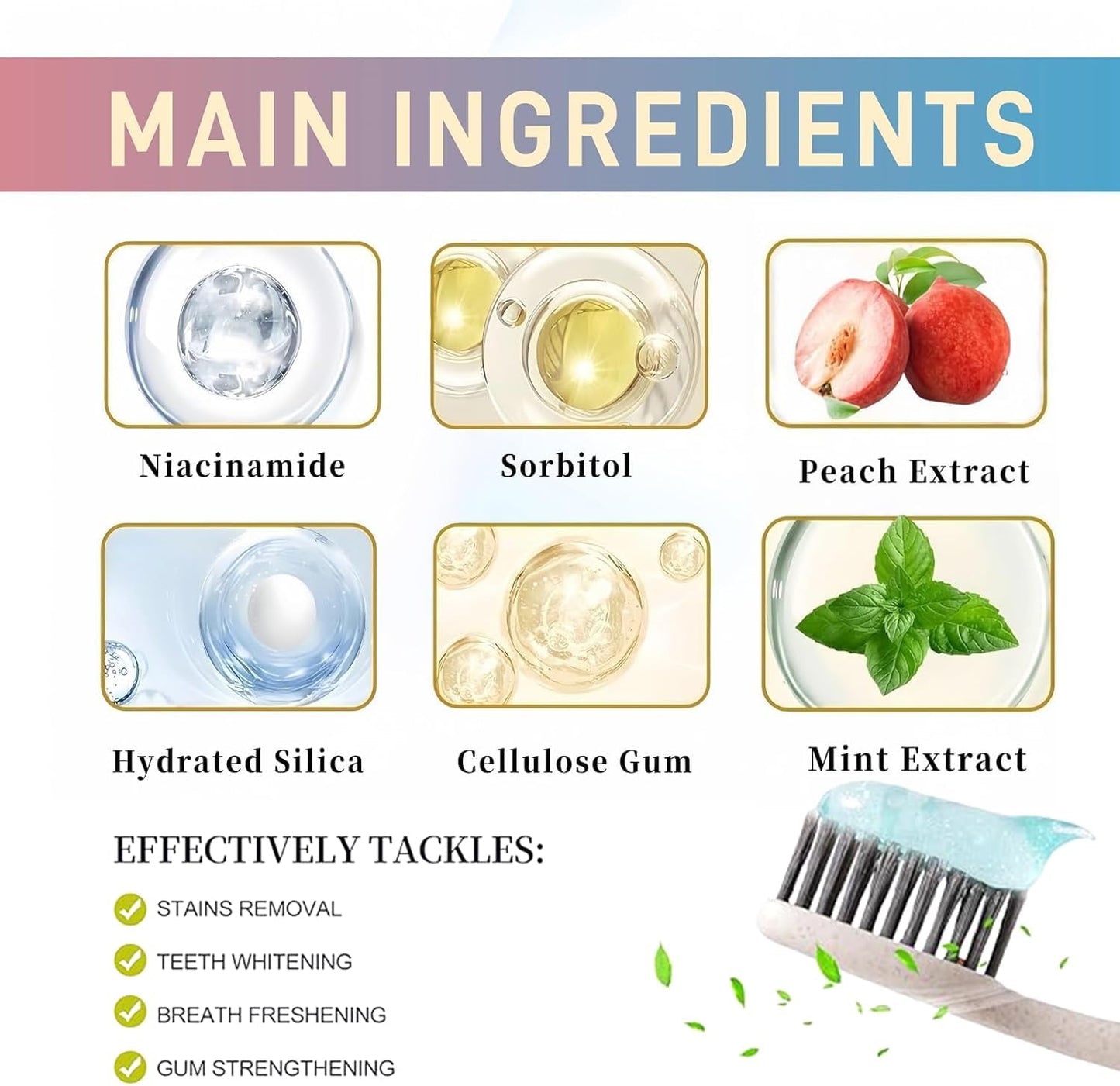 Niacinamide Whitening Toothpaste 100g Container