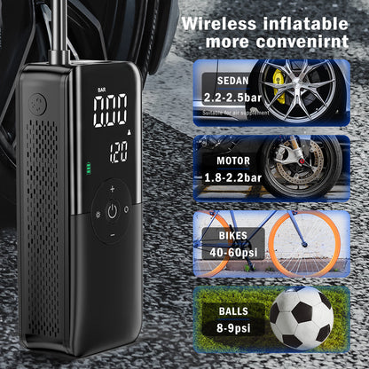 Portable Electric Air Pump + Charger + Super Torch (Multipurpose)