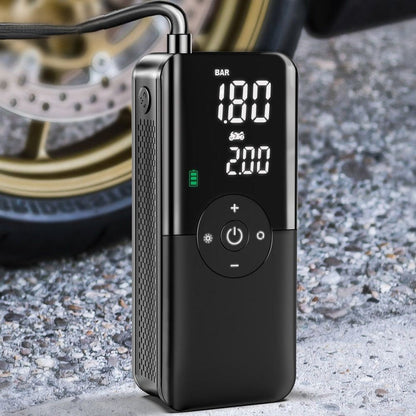 Portable Electric Air Pump + Charger + Super Torch (Multipurpose)