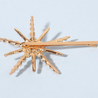 Six-Pointed Star Shape Rhinestone Clip