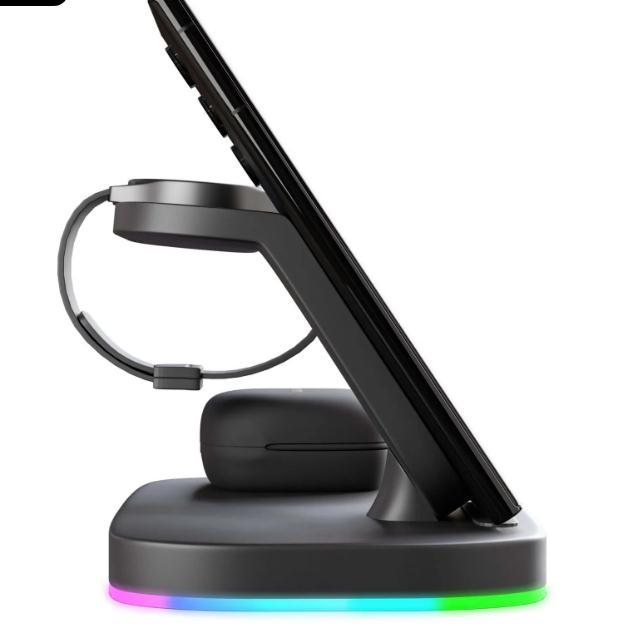 Smart 3 in 1 Wireless Charging Station: Apple, iWatch, Airpods
