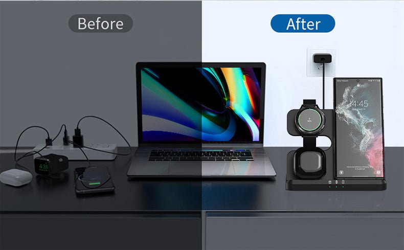 Smart 3 in 1 Wireless Charging Station: Apple, iWatch, Airpods